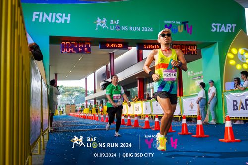 Race photo from BAF LIONS RUN 2024