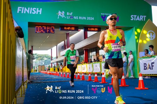 Race photo from BAF LIONS RUN 2024