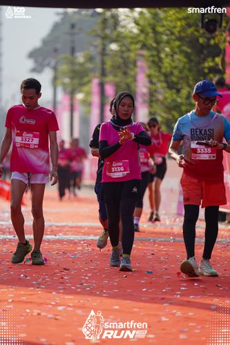 Race photo from Smartfren Run 2025 