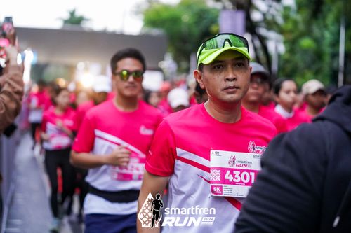 Race photo from Smartfren Run 2024