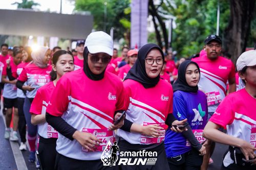 Race photo from Smartfren Run 2024