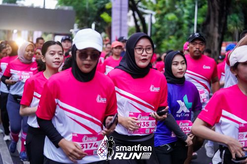Race photo from Smartfren Run 2024