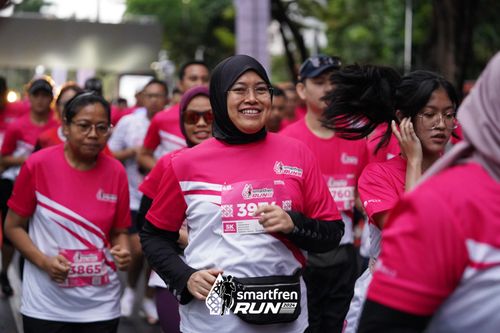 Race photo from Smartfren Run 2024