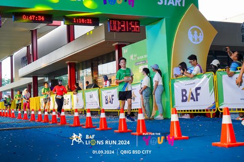 Race photo from BAF LIONS RUN 2024