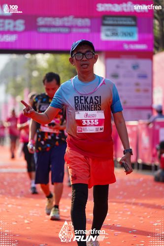 Race photo from Smartfren Run 2025 