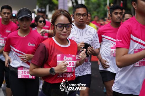 Race photo from Smartfren Run 2024