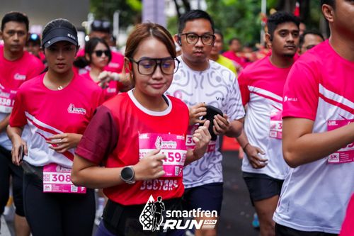 Race photo from Smartfren Run 2024