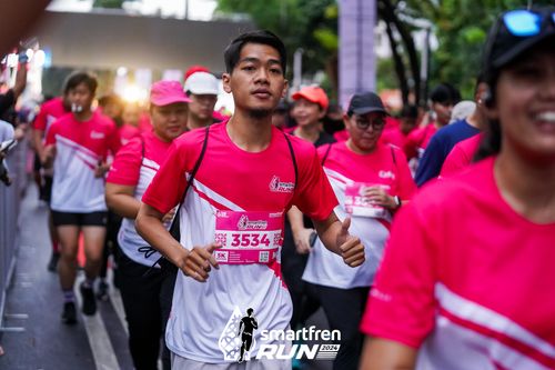 Race photo from Smartfren Run 2024