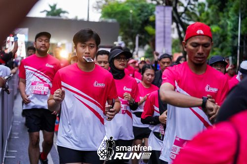 Race photo from Smartfren Run 2024