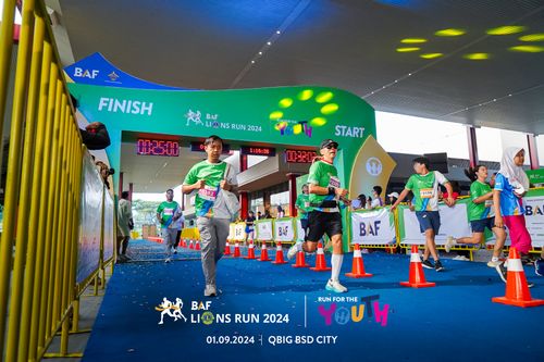 Race photo from BAF LIONS RUN 2024