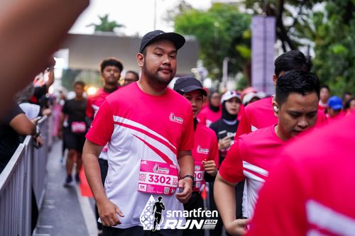 Race photo from Smartfren Run 2024