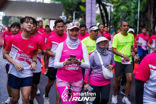 Race photo from Smartfren Run 2024