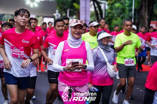 Race photo from Smartfren Run 2024