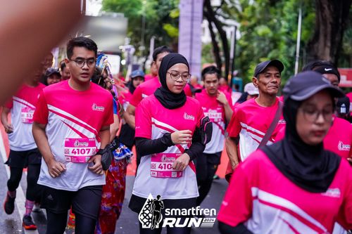 Race photo from Smartfren Run 2024