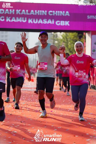 Race photo from Smartfren Run 2025 