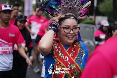 Race photo from Smartfren Run 2024