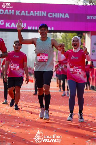 Race photo from Smartfren Run 2025 