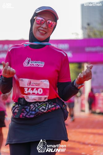 Race photo from Smartfren Run 2025 
