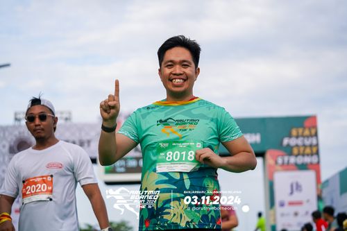 Race photo from Arutmin Borneo Run 2024