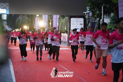 Race photo from Smartfren Run 2024