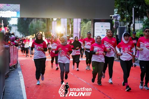 Race photo from Smartfren Run 2024