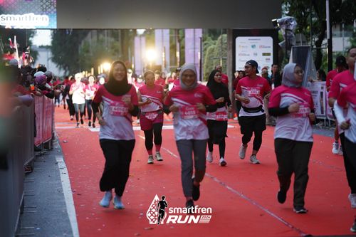 Race photo from Smartfren Run 2024
