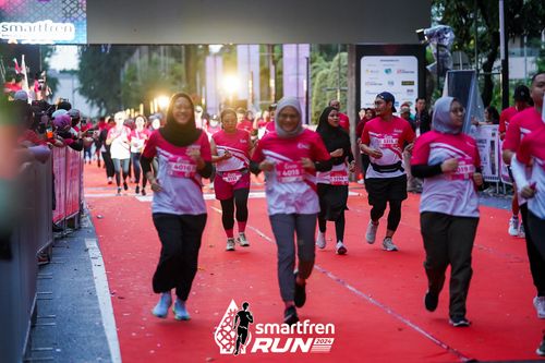 Race photo from Smartfren Run 2024