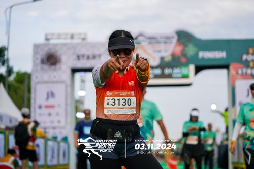 Race photo from Arutmin Borneo Run 2024