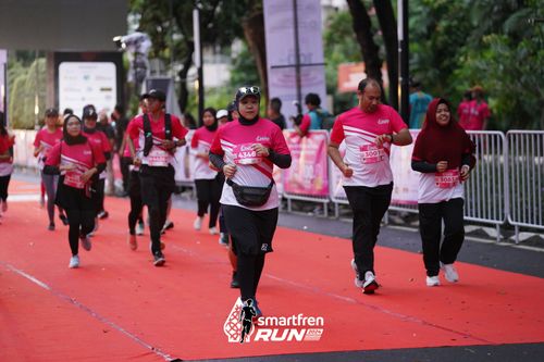 Race photo from Smartfren Run 2024