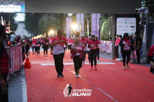 Race photo from Smartfren Run 2024