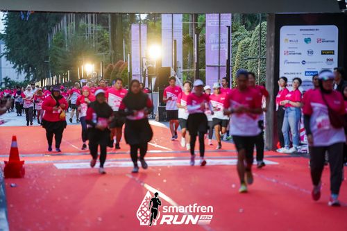 Race photo from Smartfren Run 2024
