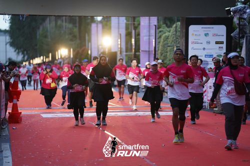 Race photo from Smartfren Run 2024