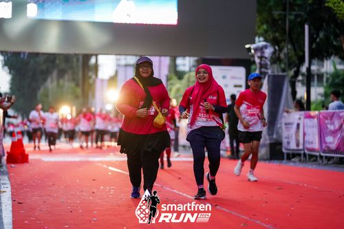 Race photo from Smartfren Run 2024
