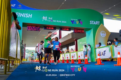 Race photo from BAF LIONS RUN 2024
