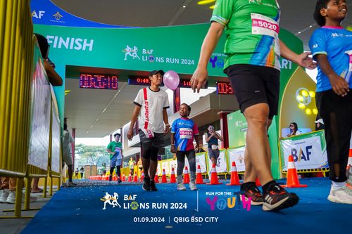 Race photo from BAF LIONS RUN 2024