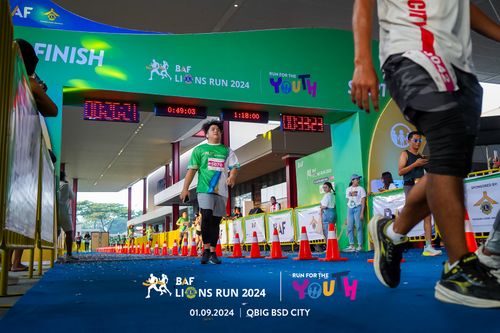 Race photo from BAF LIONS RUN 2024
