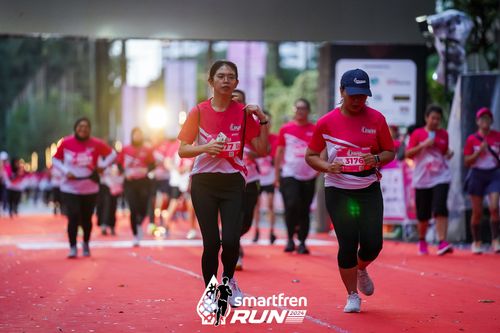 Race photo from Smartfren Run 2024