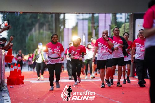 Race photo from Smartfren Run 2024