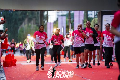 Race photo from Smartfren Run 2024