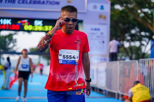 Race photo from CISANGKAN KBP CITY RUN 2025