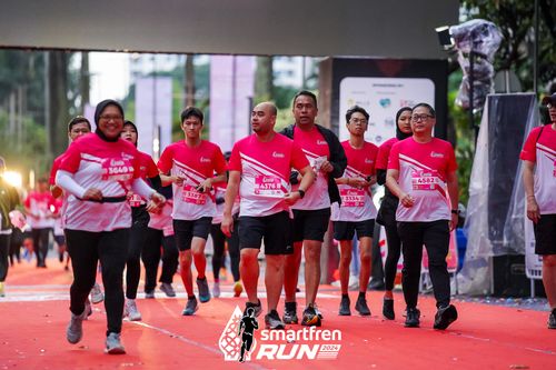 Race photo from Smartfren Run 2024