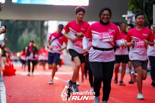 Race photo from Smartfren Run 2024