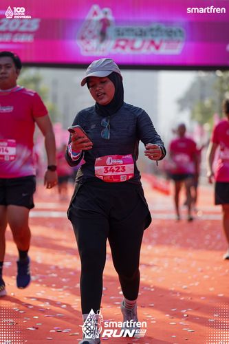 Race photo from Smartfren Run 2025 