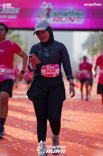 Race photo from Smartfren Run 2025 
