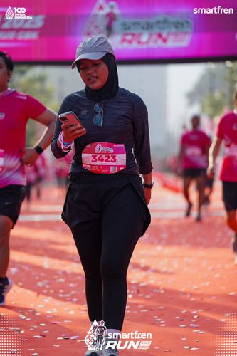 Race photo from Smartfren Run 2025 
