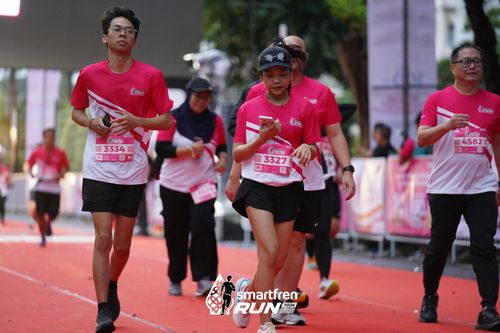 Race photo from Smartfren Run 2024