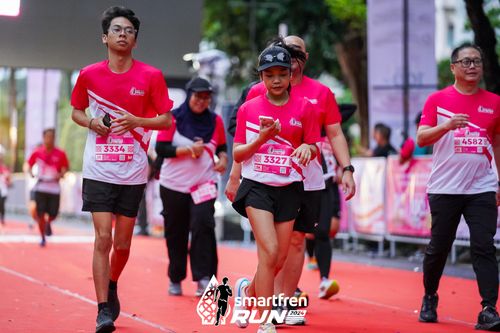 Race photo from Smartfren Run 2024