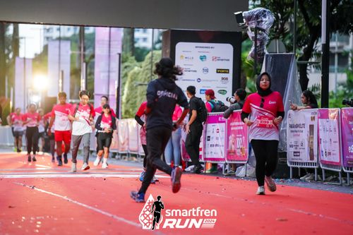 Race photo from Smartfren Run 2024