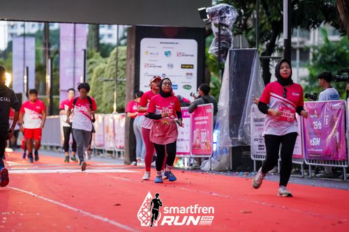 Race photo from Smartfren Run 2024
