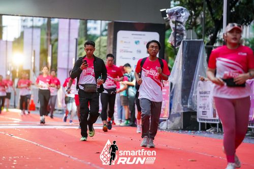 Race photo from Smartfren Run 2024